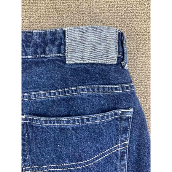 Collusion Jeans Unisex 34x26 Petite x005 Straight Leg Two Tone Blue White Denim - Picture 8 of 9